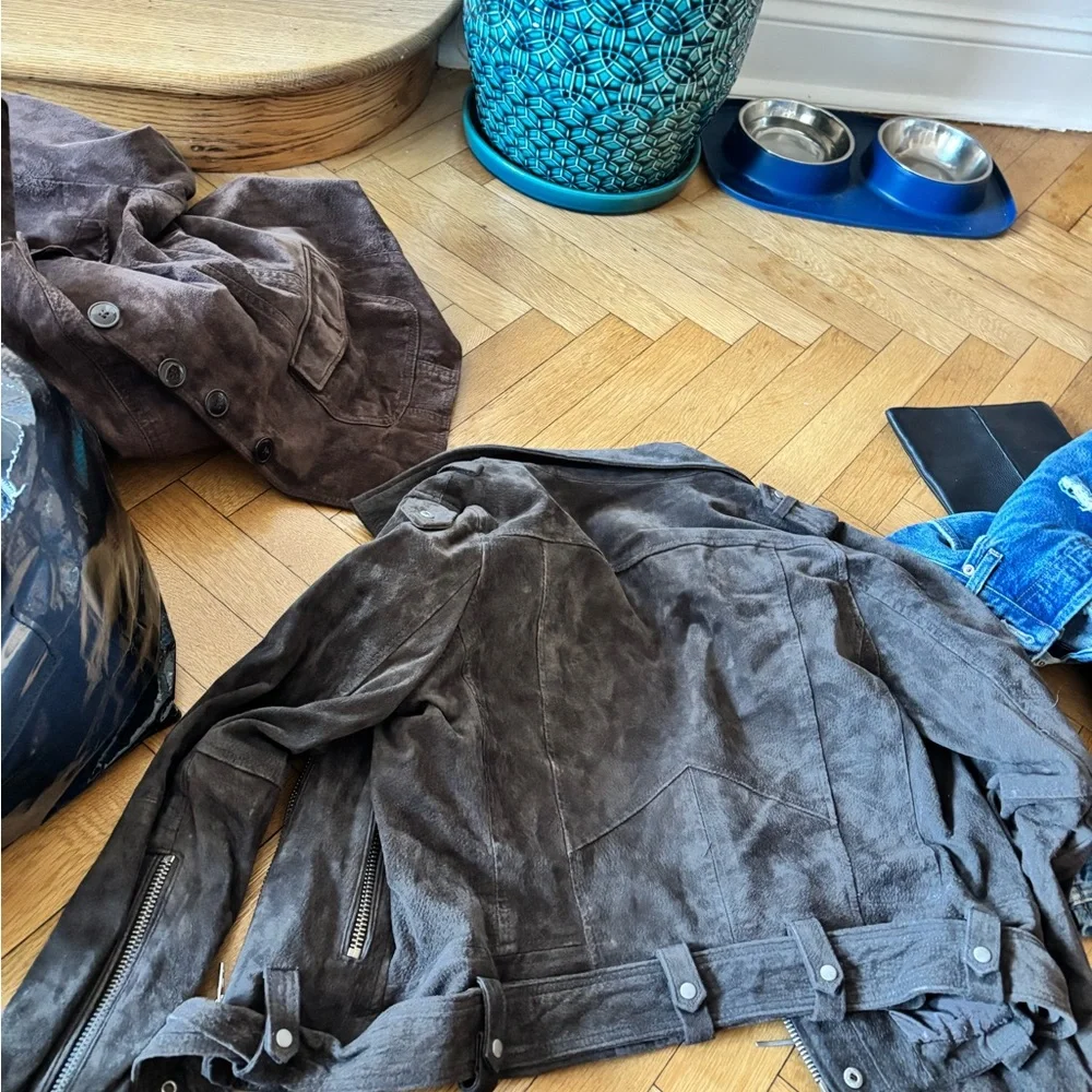 Blank NYC Dark Brown Suede Biker Jacket - Picture 4 of 4